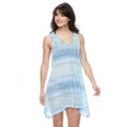 Women's Apt. 9&reg; Chevron Shark-bite Cover-up, Size: Small, Blue