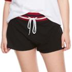 Madden Nyc Juniors' Plus Size Drawstring Varsity Shorts, Girl's, Size: 1xl, Oxford
