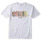 Men's Newport Blue Surf Board Evolution Tee, Size: Xl, White Oth