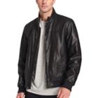 Men's Dockers Carson Faux-leather Bomber Jacket, Size: Large, Black