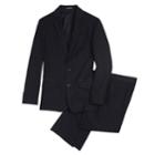 Boys 8-18 Van Heusen Striped 2-piece Suit Set, Size: 14, Black