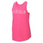 Girls 7-16 Adidas Racerback Outline Tank Top, Size: Small, Brt Pink