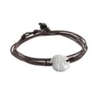 All Wrapped Up Sterling Silver Family Tree Link Wrap Bracelet, Women's, Multicolor