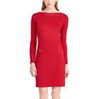 Women's Chaps Ponte Sheath Dress, Size: 8, Red