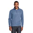 Men's Van Heusen Flex Colorblock Quarter-zip Fleece Pullover, Size: Medium, Light Blue