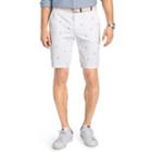 Men's Izod Classic-fit Schiffli Flat-front Shorts, Size: 36, White Oth