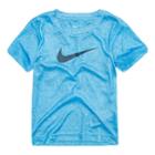Boys 4-7 Nike Blacktop Speckled Swoosh Logo Graphic Tee, Size: 7, Brt Blue