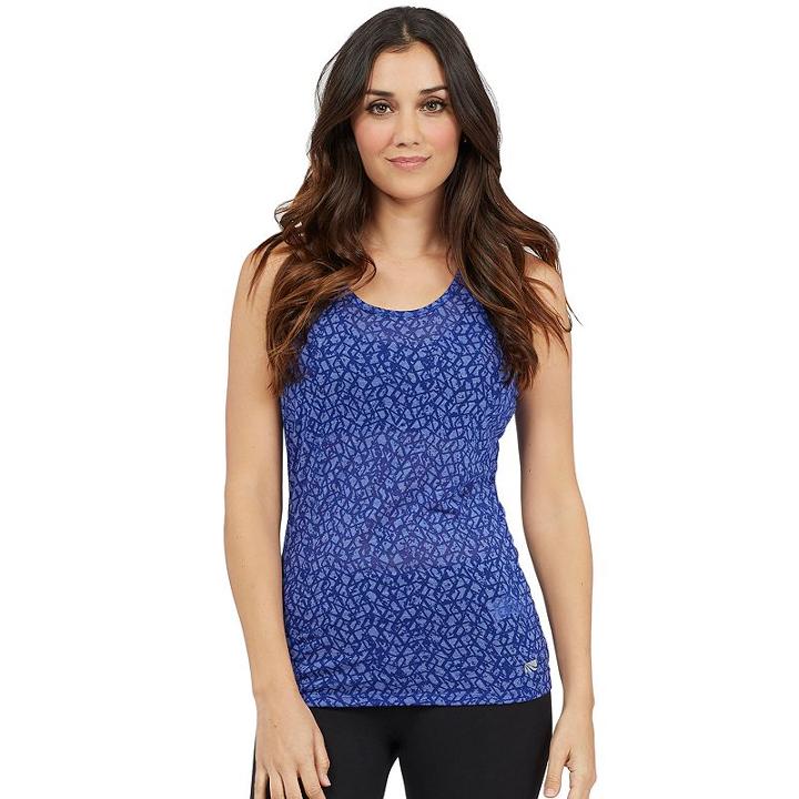 Women's Marika Intrigue Singlet Tank, Size: Medium, Med Blue