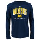 Boys 4-7 Adidas Michigan Wolverines Shock Energy Climalite Tee, Boy's, Size: M(5/6), Blue