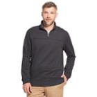 Men's Arrow Saranac Classic-fit Fleece Quarter-zip Pullover Sweater, Size: Xxl, Dark Grey