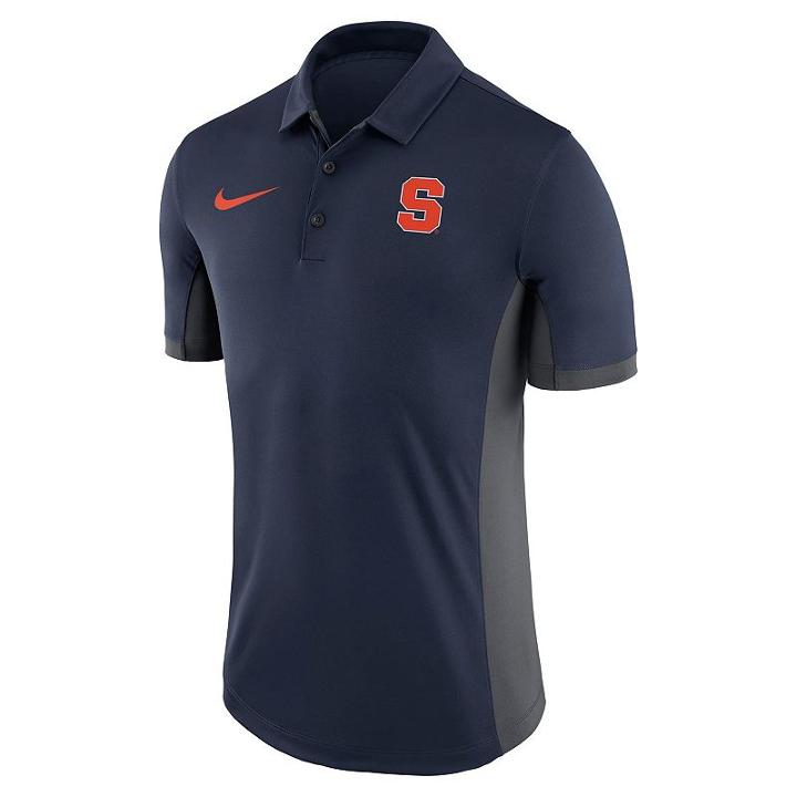 Men's Nike Syracuse Orange Dri-fit Polo, Size: Xl, Blue (navy)