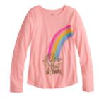 Girls 7-16 & Plus Size So&reg; Long Sleeve Graphic Tee, Size: 12, Brt Pink