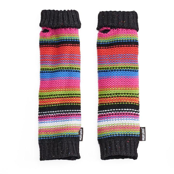 Muk Luks, Women's Striped Arm Warmers, Multicolor