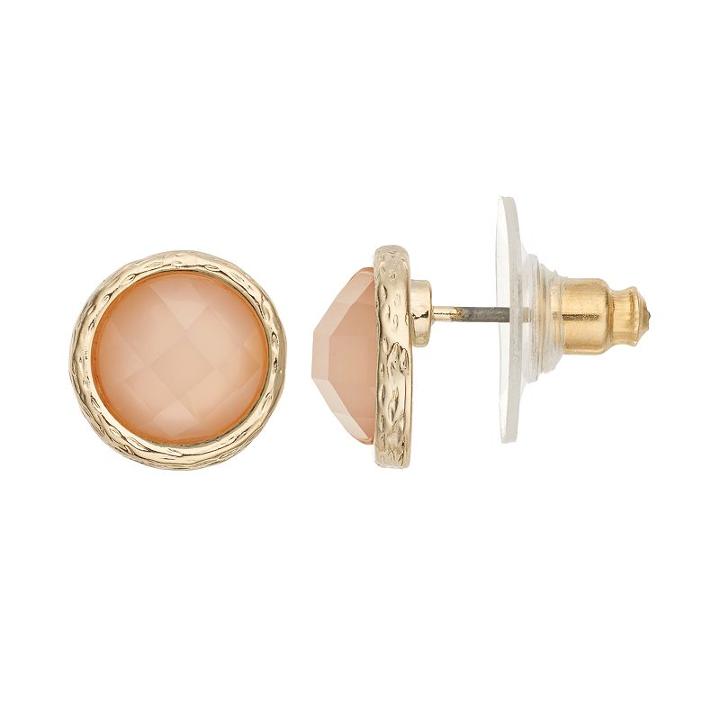 Lc Lauren Conrad Round Button Stud Earrings, Women's, Multicolor
