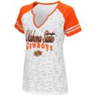 Women's Campus Heritage Oklahoma State Cowboys Notch-neck Raglan Tee, Size: Xxl, White Oth
