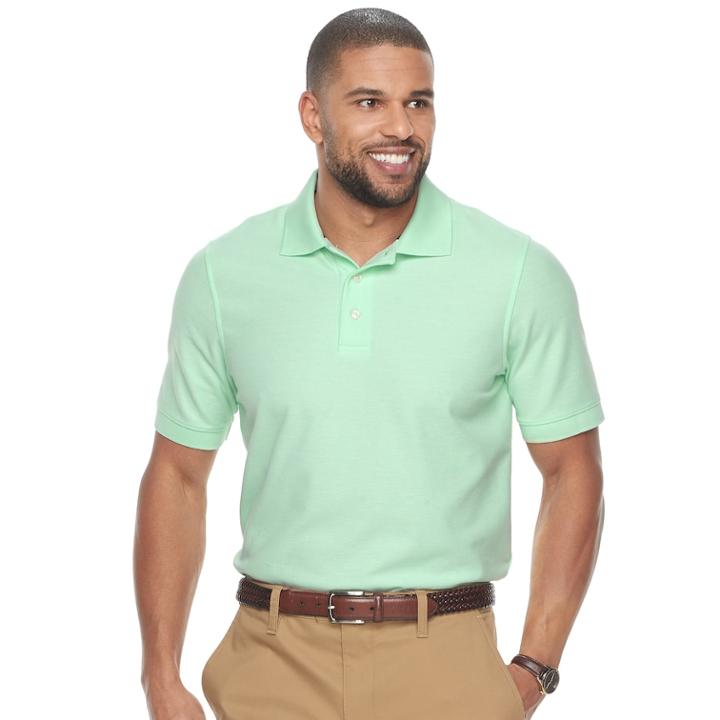 Men's Croft & Barrow&reg; Pique Performance Polo, Size: Xl, Brt Green