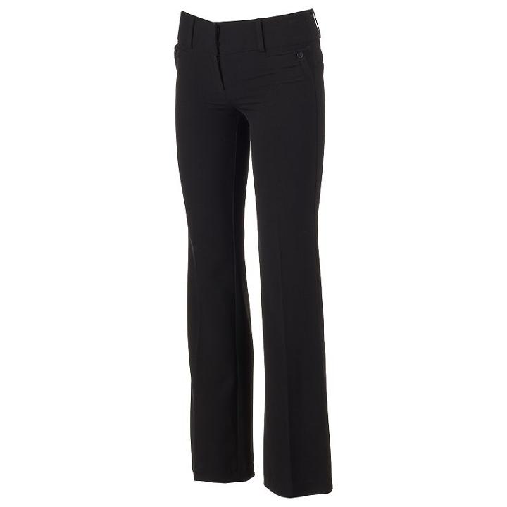 Juniors' Joe B Straight Leg La Pants, Girl's, Size: 3, Black