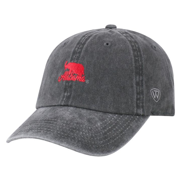 Adult Top Of The World Alabama Crimson Tide Local Adjustable Cap, Men's, Grey (charcoal)