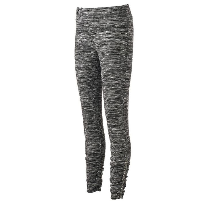 Women's Juicy Couture Marled Leggings, Size: Xl, Black