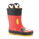 Western Chief Disney's Mickey Mouse Toddler Boys' Waterproof Rain Boots, Size: 10 T, Med Red