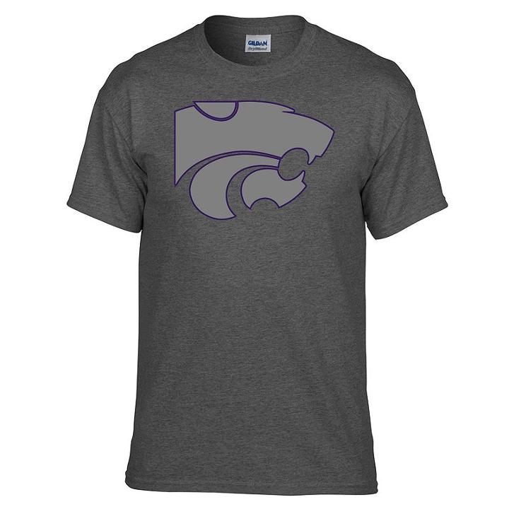 Men's Kansas State Wildcats Inside Out Tee, Size: Xl, Med Grey