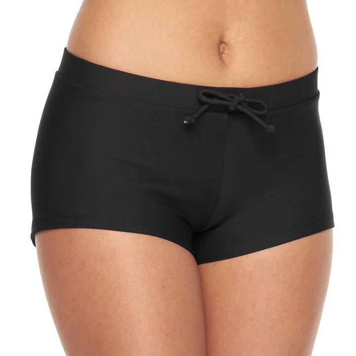 Mix And Match Solid Boyshort Bottoms, Size: Xs, Black