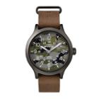 Timex Men's Expedition Scout 43 Camo Leather Watch, Size: Large, Green