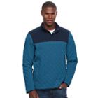 Men's Croft & Barrow&reg; Classic-fit Outdoor Quilted Mockneck Pullover, Size: Xl, Blue