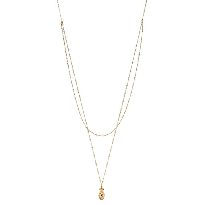 Lc Lauren Conrad Layered Pineapple Pendant Necklace, Women's, Gold