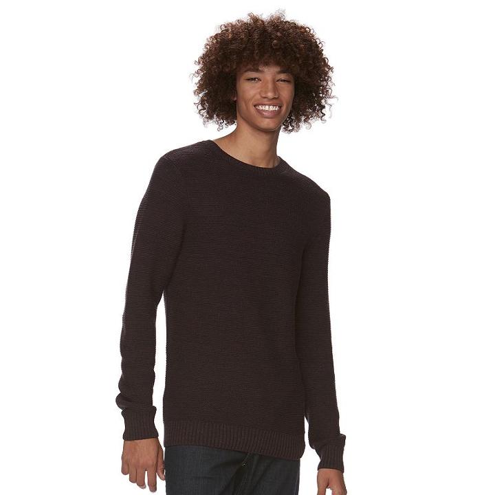 Men's Urban Pipeline&reg; Space-dyed Crew Sweater, Size: Xl, Drk Purple