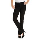 Women's Lee Classic Fit Slimming Straight-leg Jeans, Size: 18 T/l, Black
