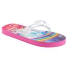 Girls 4-16 So&reg; Unicorn Flip Flops, Girl's, Size: L(1/2), Natural