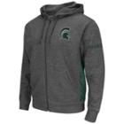 Men's Campus Heritage Michigan State Spartans Surge Full-zip Fleece Hoodie, Size: Medium, Dark Green