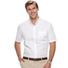 Big & Tall Croft & Barrow&reg; Regular-fit Solid Easy-care Button-down Shirt, Men's, Size: 3xl Tall, White