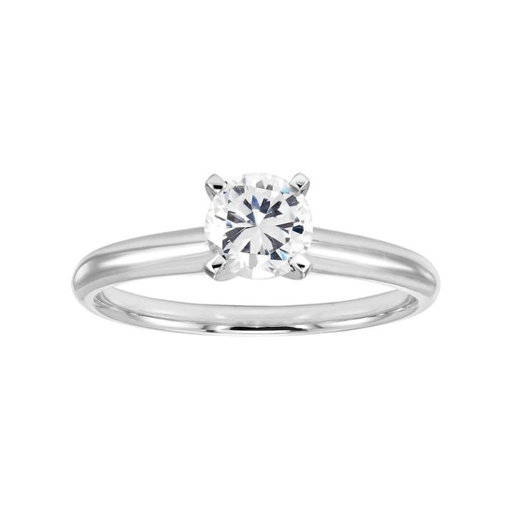 Evergreen Diamonds 1 Carat T.w. Igl Certified Lab-created Diamond Solitaire Engagement Ring, Women's, Size: 5, White