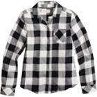 Girls 7-16 & Plus Size So&reg; Plaid Button-down Shirt, Size: 14, Black