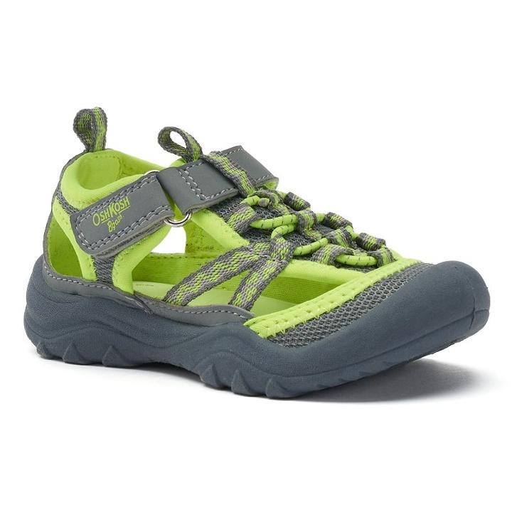 Oshkosh B'gosh&reg; Hyper Toddler Boys' Sneaker Sandals, Size: 7 T, Med Grey