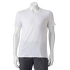 Big & Tall Apt. 9&reg; Premier Flex Modern-fit Feeder-striped Stretch V-neck Lounge Tee, Men's, Size: 3xl Tall, Light Grey