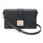 Apt. 9&reg; Brooke Flap Crossbody, Women's, Black