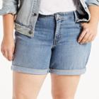 Plus Size Levi's&reg; Cuffed Jean Shorts, Women's, Size: 18 W, Med Blue