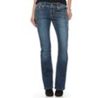 Women's Apt. 9&reg; Embellished Modern Fit Bootcut Jeans, Size: 8, Med Blue