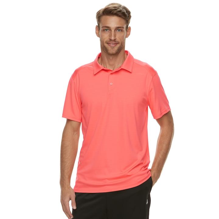 Men's Tek Gear Performance Polo, Size: Medium, Lt Orange