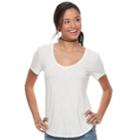 Juniors' So&reg; Perfect Tee, Teens, Size: Large, Lt Beige