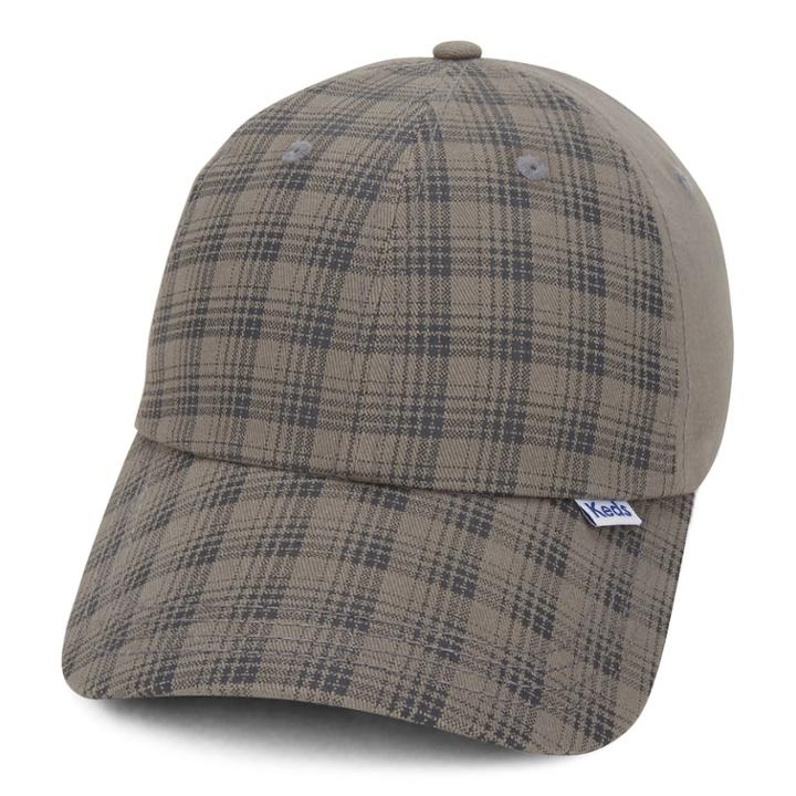 Women's Keds Plaid Brushed Cotton Baseball Cap, White