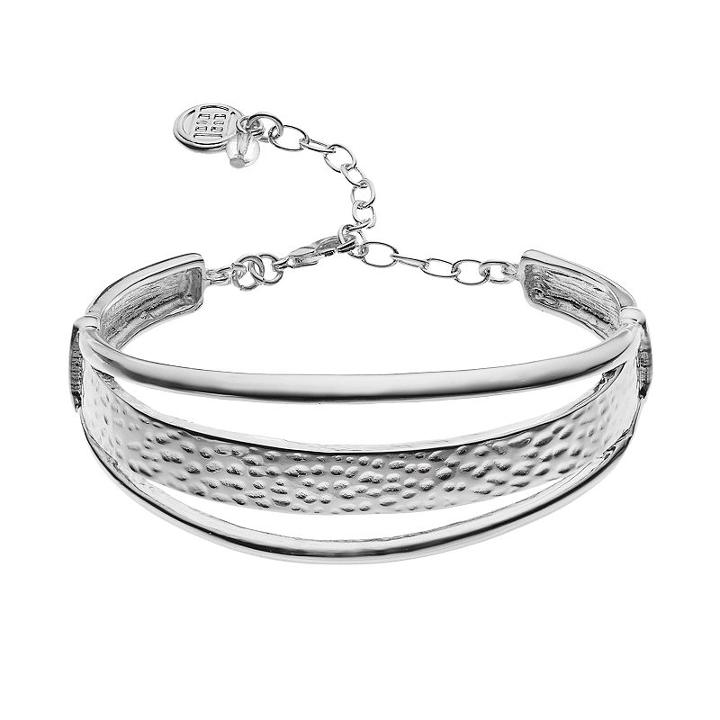 Dana Buchman Hammered Open Cuff Bracelet, Women's, Silver