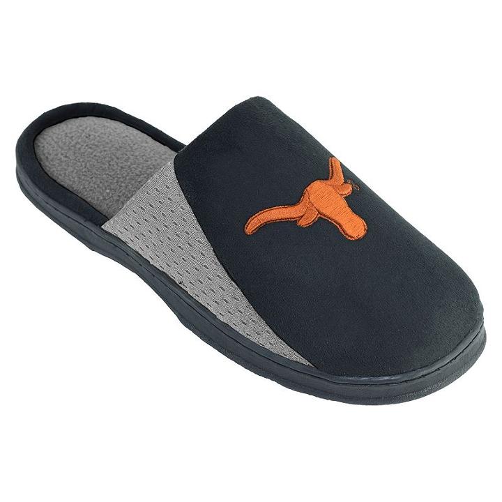 Men's Texas Longhorns Scuff Slippers, Size: Medium, Black