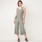 Women's Lc Lauren Conrad Weekend Wide-leg Capri Jumpsuit, Size: Xs, Dark Grey