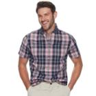 Men's Sonoma Goods For Life&trade; Slim-fit Poplin Button-down Shirt, Size: Small, Brt Pink