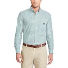 Big & Tall Chaps Regular-fit Plaid Stretch Button-down Shirt, Men's, Size: Xl Tall, Green