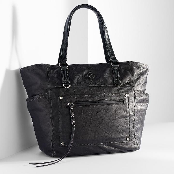 Simply Vera Vera Wang Monaco Leather Tote, Women's, Blue